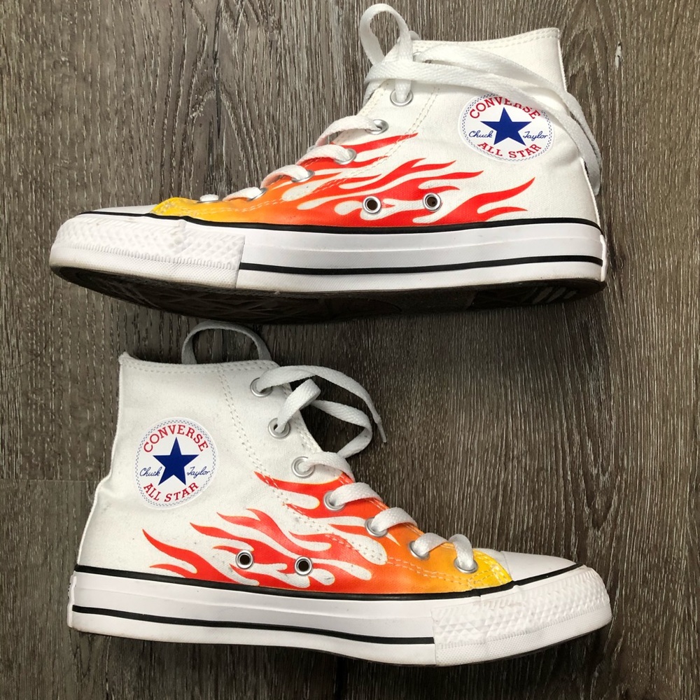 Archive Print Flames Chuck 70s Converse 7